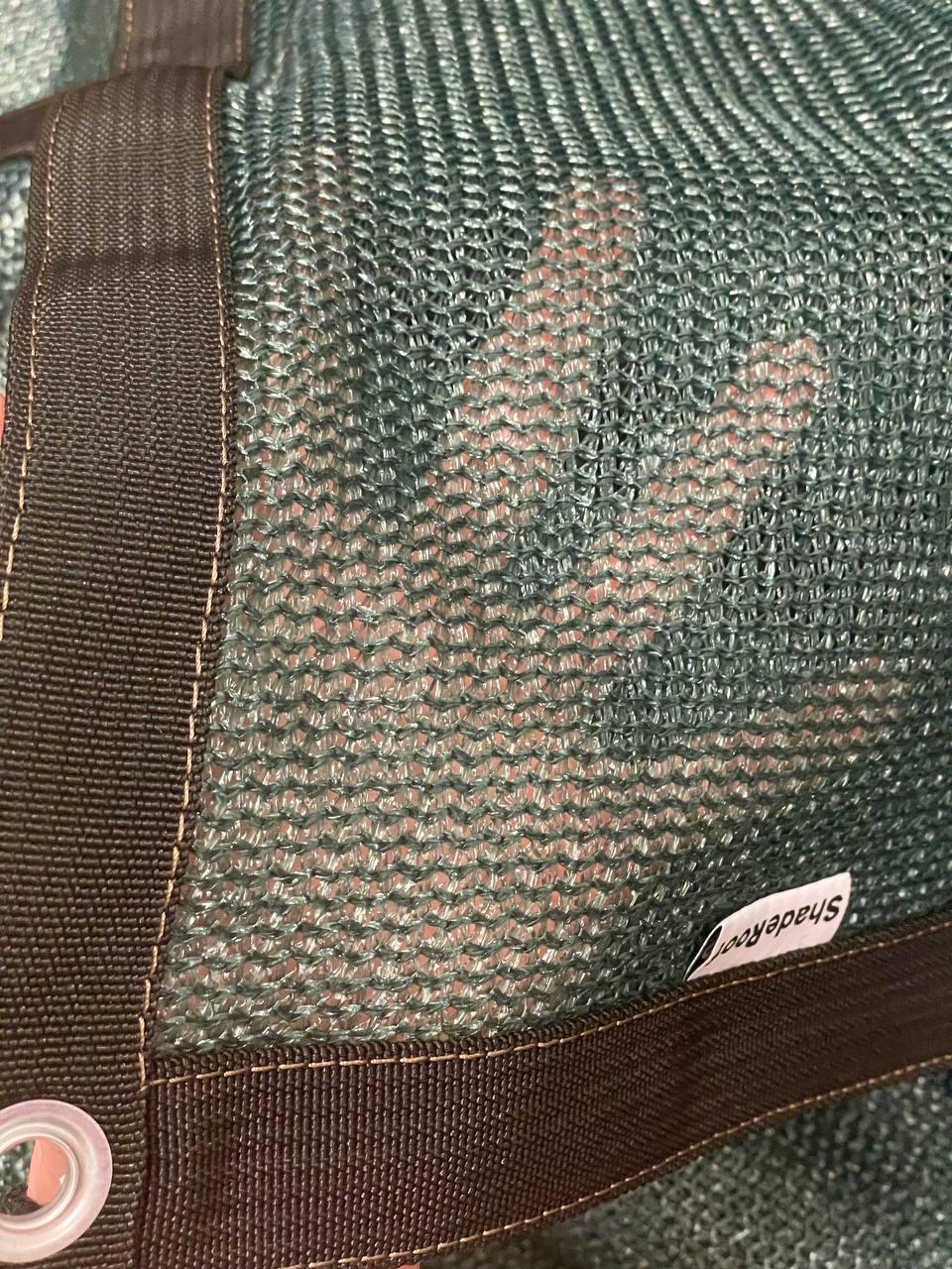 Сітка затіняюча 90% з люверсами 1,5х4 м Зелений - фото 2