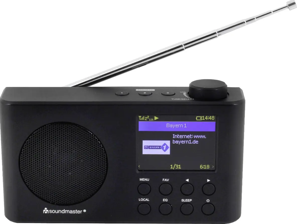 Интернет-радио Soundmaster IR6500SW портативное с АКБ DAB/FM Bluetooth USB Wi-Fi