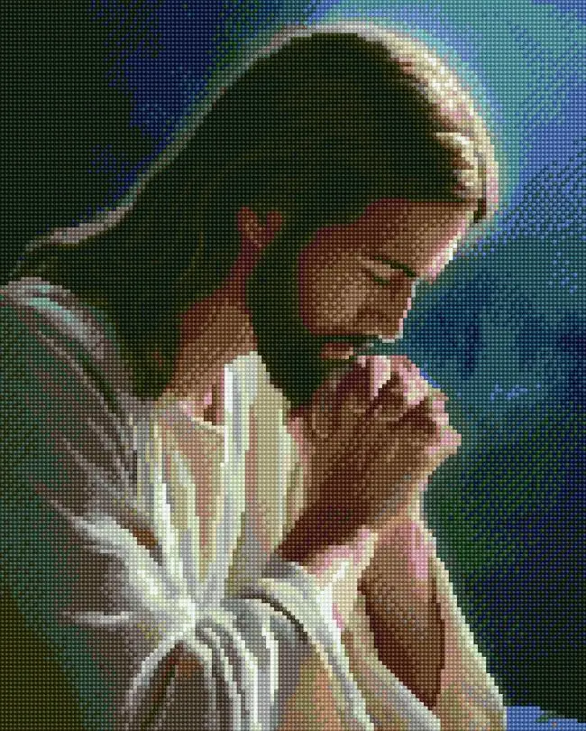 Алмазная мозаика Brushme Молитва святого 40x50 см (GJ6204) Алмазная мозаика Brushme Молитва святого 40x50 см (GJ6204)