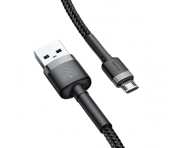 Кабель Data Baseus Cafule CAMKLF-CG1 MicroUsb 2 м Black - фото 3