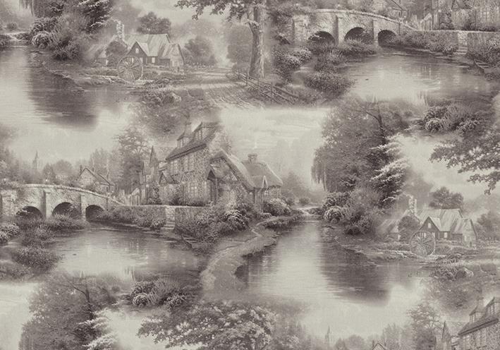 Обои виниловые горячего тиснения LS ЭШТ1-1462 Сад под шелк на флизелиновой основе 1,06х10 м декор (2000000589909)