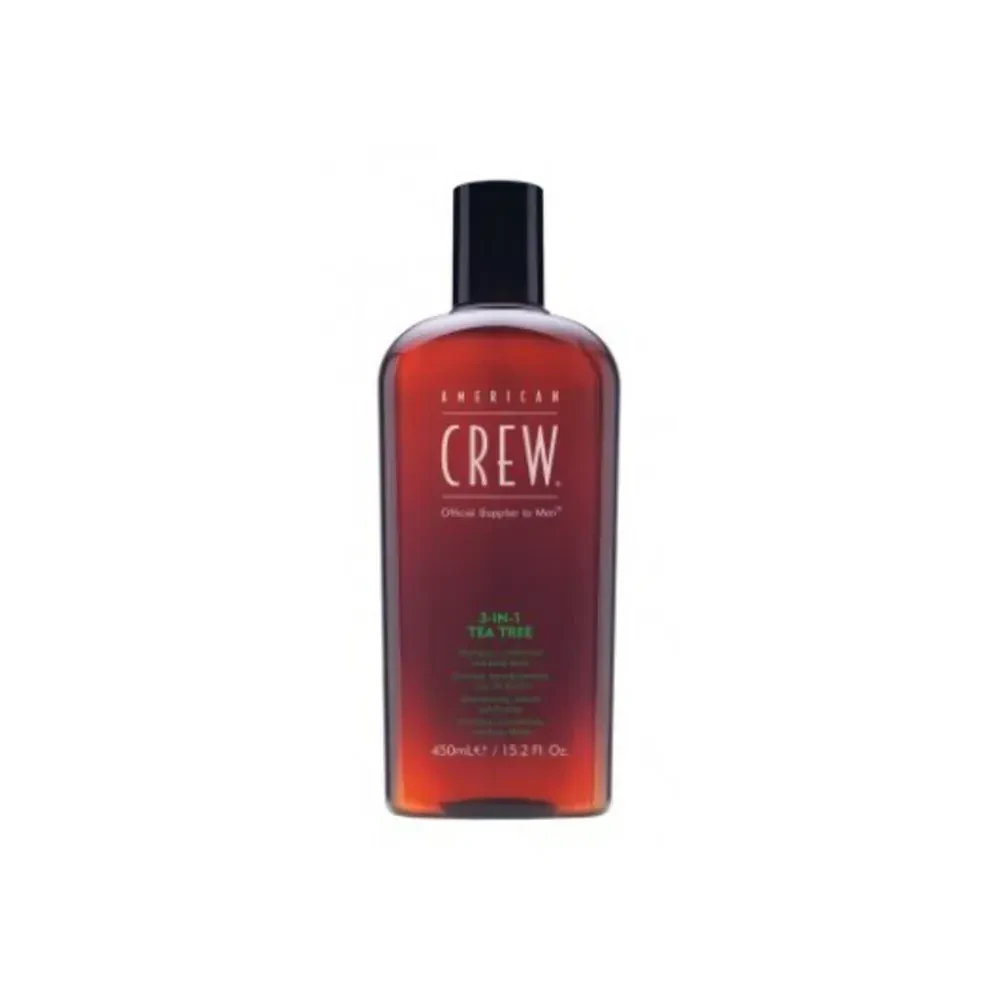 Шампунь American Crew Tea Tree Shampoo 3в1 с маслом чайного дерева мятой и освежающим эффектом 450 мл