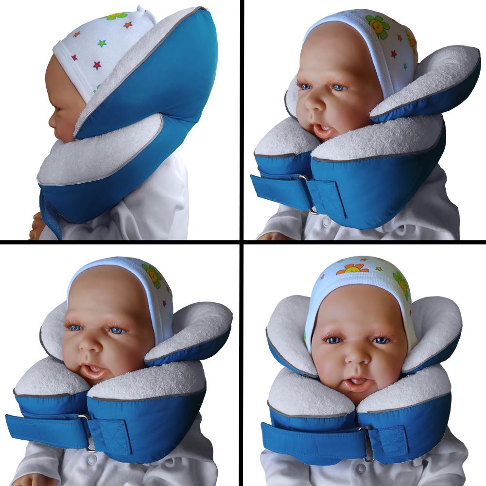 Подушка детская защитная для автокресла/коляски Ontario Baby Travel Elite Pillow Васильковый (ART-0000666) - фото 4