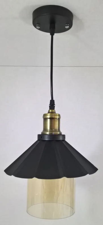 Люстра потолочная подвесная в стиле LOFT 11685/1 30х22х22 см  Черный (NA005074)