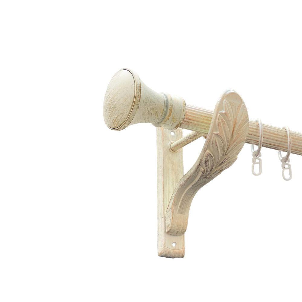 Карниз Orvit Люксор однорядный рифленый 25 мм 160 см Белое золото (00-00021683)