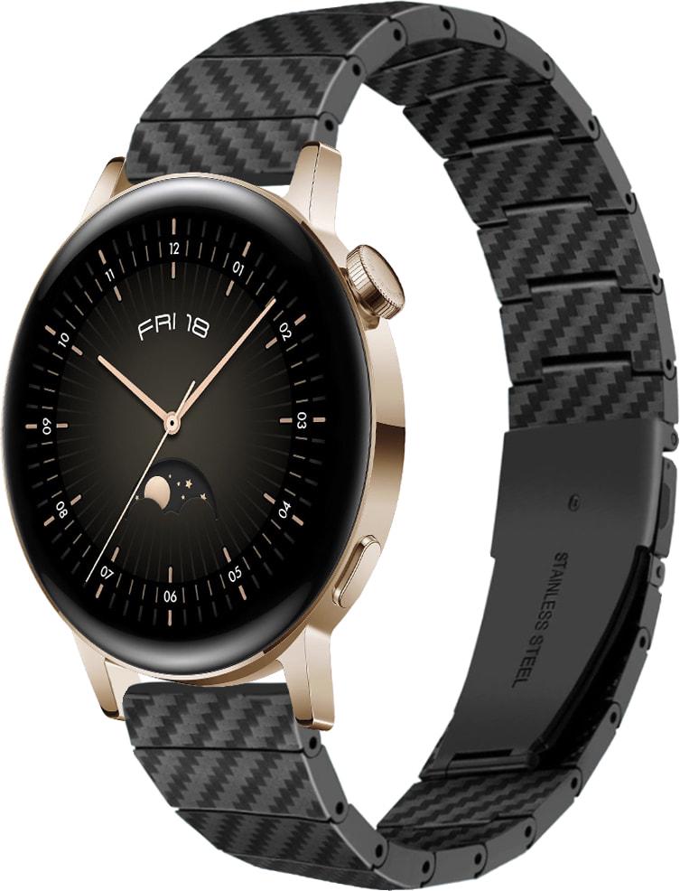 Ремінець Armrok для Huawei Watch GT3 42 мм Black (31659-2B) Ремінець Armrok для Huawei Watch GT3 42 мм Black (31659-2B)