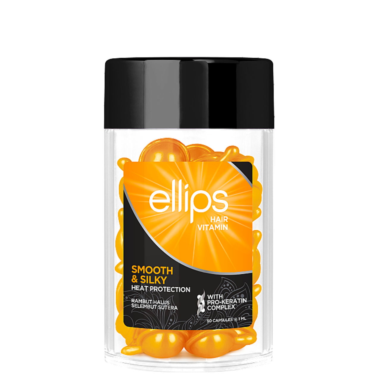 Витамины для волос Ellips Hair Vitamin Smooth & Silky Безупречный шелк 50 шт. х 1 мл (1813118759)