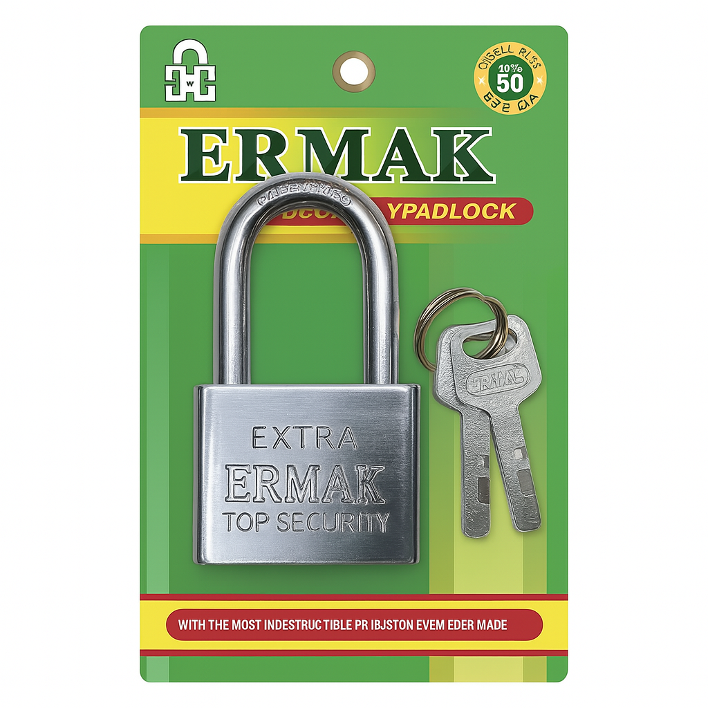 Замок Ernak R95654-40 с тремя ключами навесной 40 мм (605297) Замок Ernak R95654-40 с тремя ключами навесной 40 мм (605297)