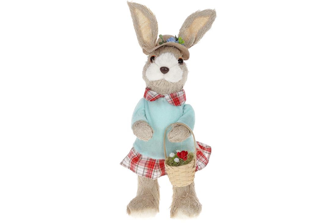 Фигурка декоративная BonaDi Заюшка с корзинкой 39 см (743-847)