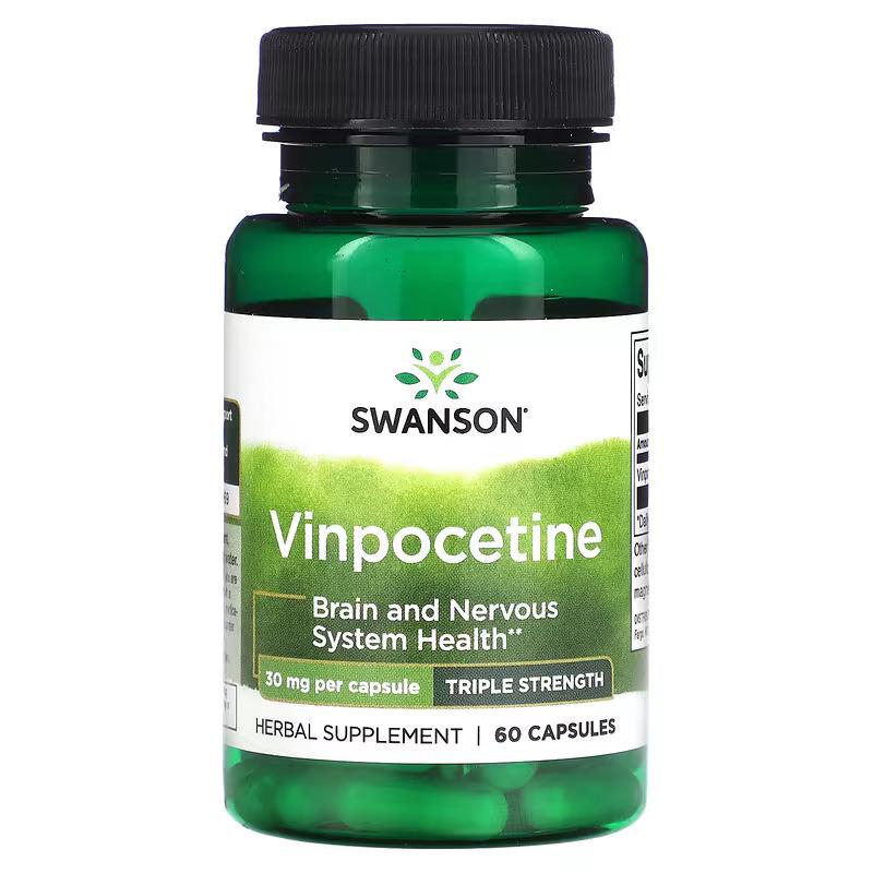 Винпоцетин Swanson Vinpocetine 30 mg 60 капсул