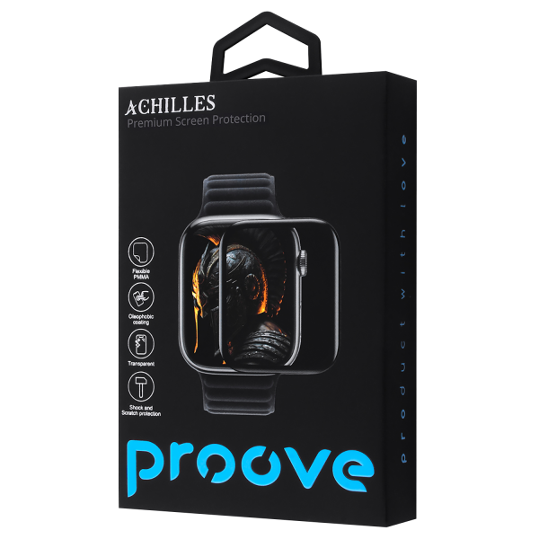 Защитное стекло Proove Achilles Glass for Apple Watch Ultra/Ultra 2 49mm, Black