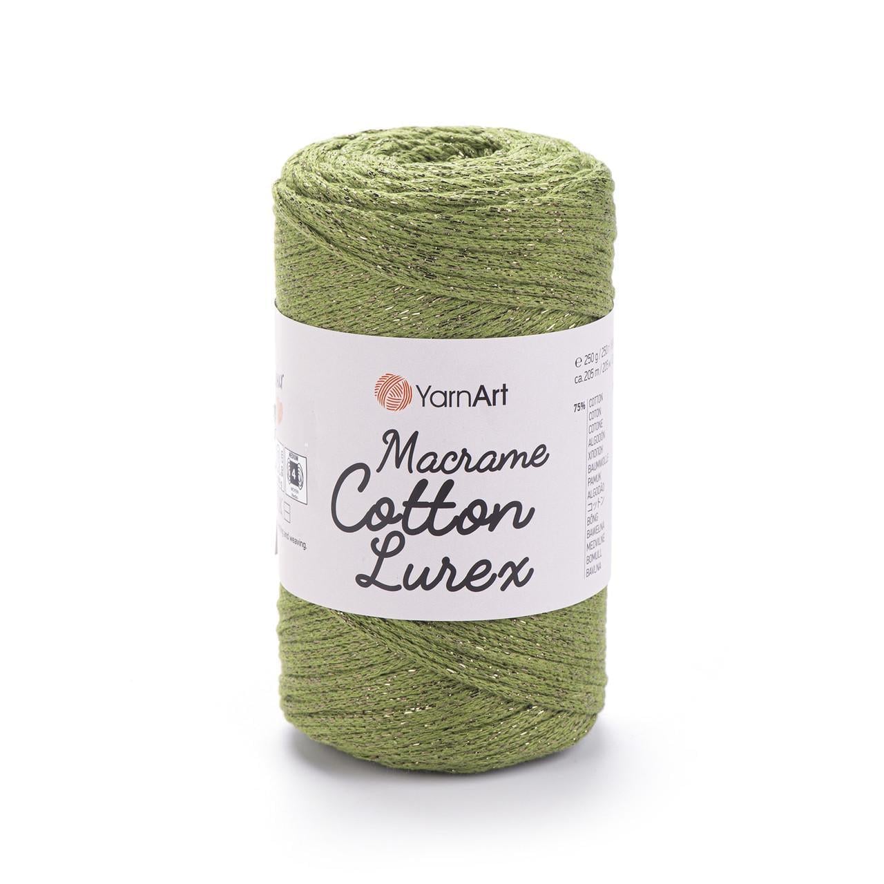 Шнур плетеный Macrame Cotton Lurex 2 мм Хаки №741 (2469947038) Шнур плетеный Macrame Cotton Lurex 2 мм Хаки №741 (2469947038)