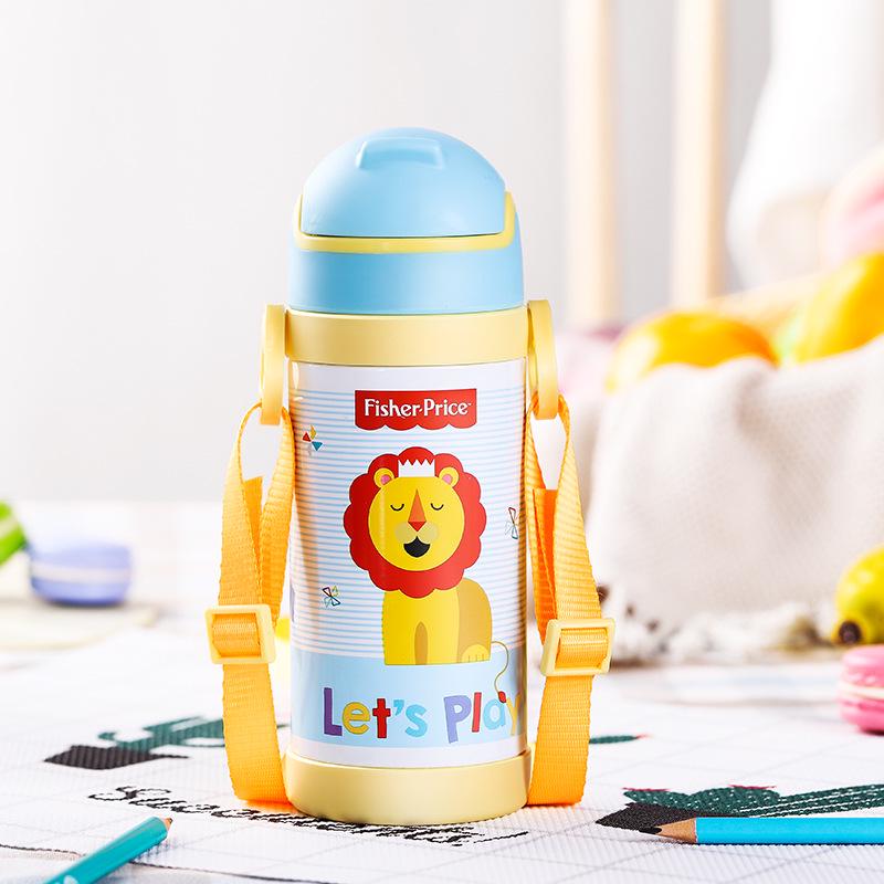 Термос детский с трубочкой Fisher Price 350 мл Голубой