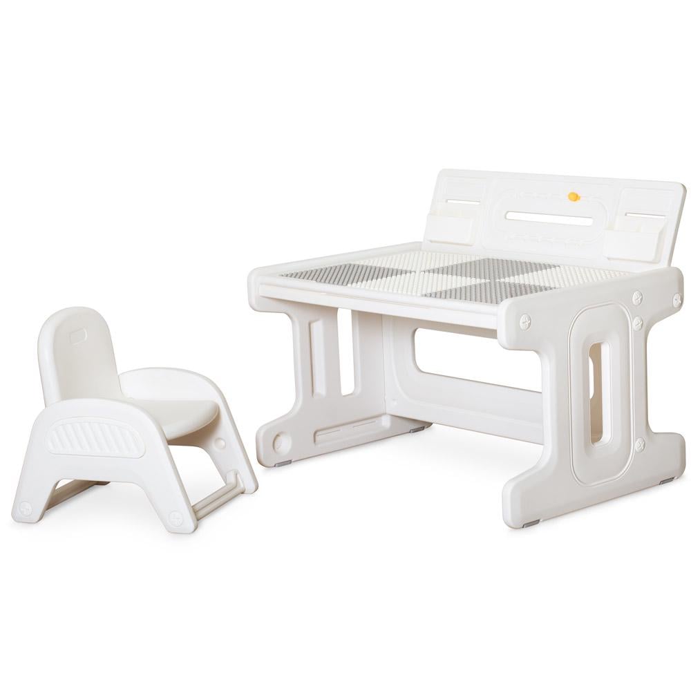 Детский комплект стол и стул Mealux Kris White (KD-F032 White)