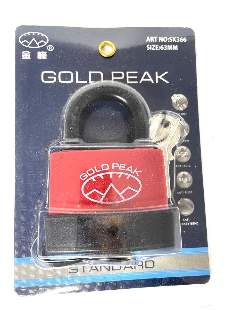 Замок навісний GOLD PEAK SK 366 вологостійкий 63х100 мм (6536-6) - фото 4