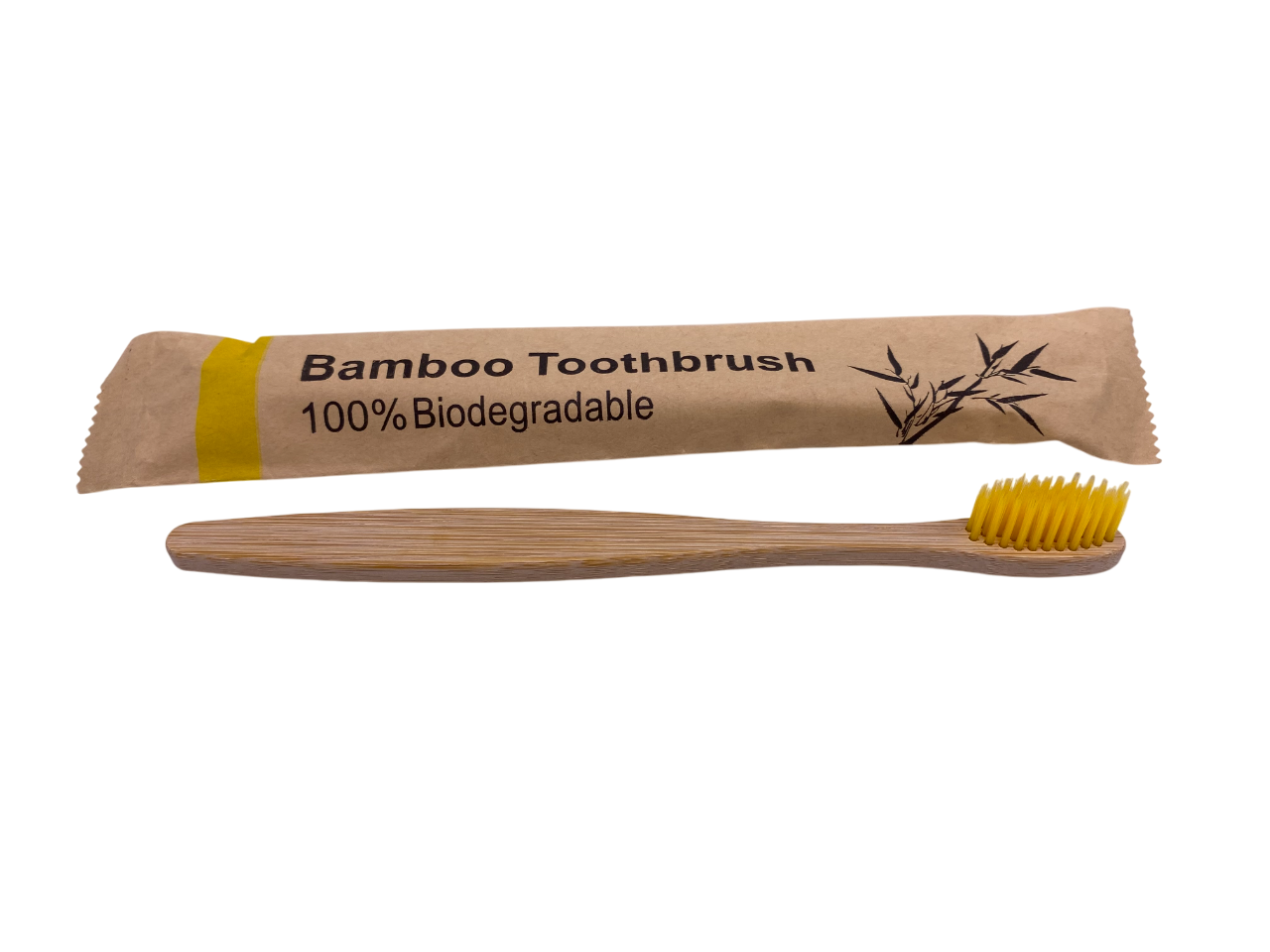 Зубная щетка Pinka Эко бамбуковая Желтый (2493862885)