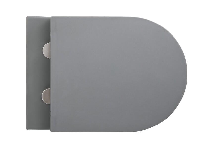 Унитаз подвесной MIXXUS Premium TOPPER-0303-R безобедочный 495x370 мм Графит (OL-MP6657) - фото 9