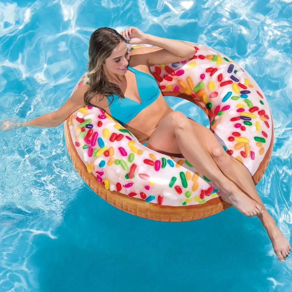 Надувной круг Intex 56263 Пончик с присыпкой (15012550) - фото 2 Надувной круг Intex 56263 Пончик с присыпкой (15012550) - фото 2