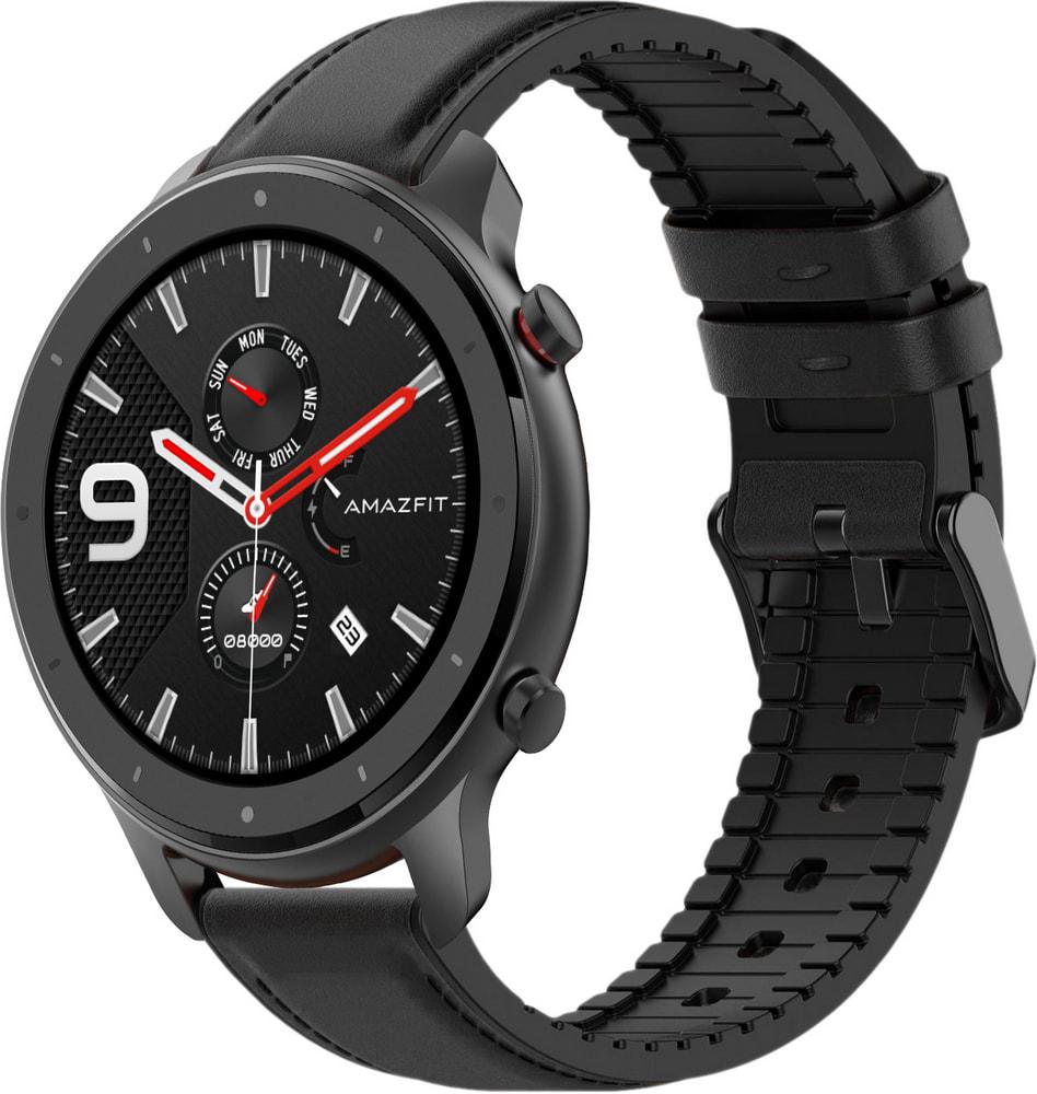 Ремешок кожаный Tamyx для Amazfit GTR 47 мм Black (31621-2B) Ремешок кожаный Tamyx для Amazfit GTR 47 мм Black (31621-2B)