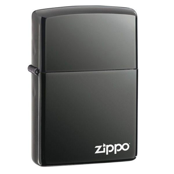 Зажигалка ZIPPO 150ZL Classic Black Ice with logo