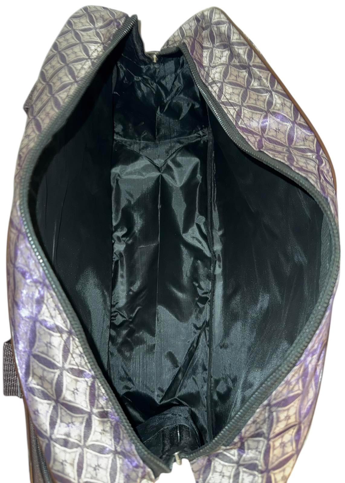 Сумка дорожная ручная кладь с длинным ремнем через плечо Светло-коричневый (41213L) - фото 5