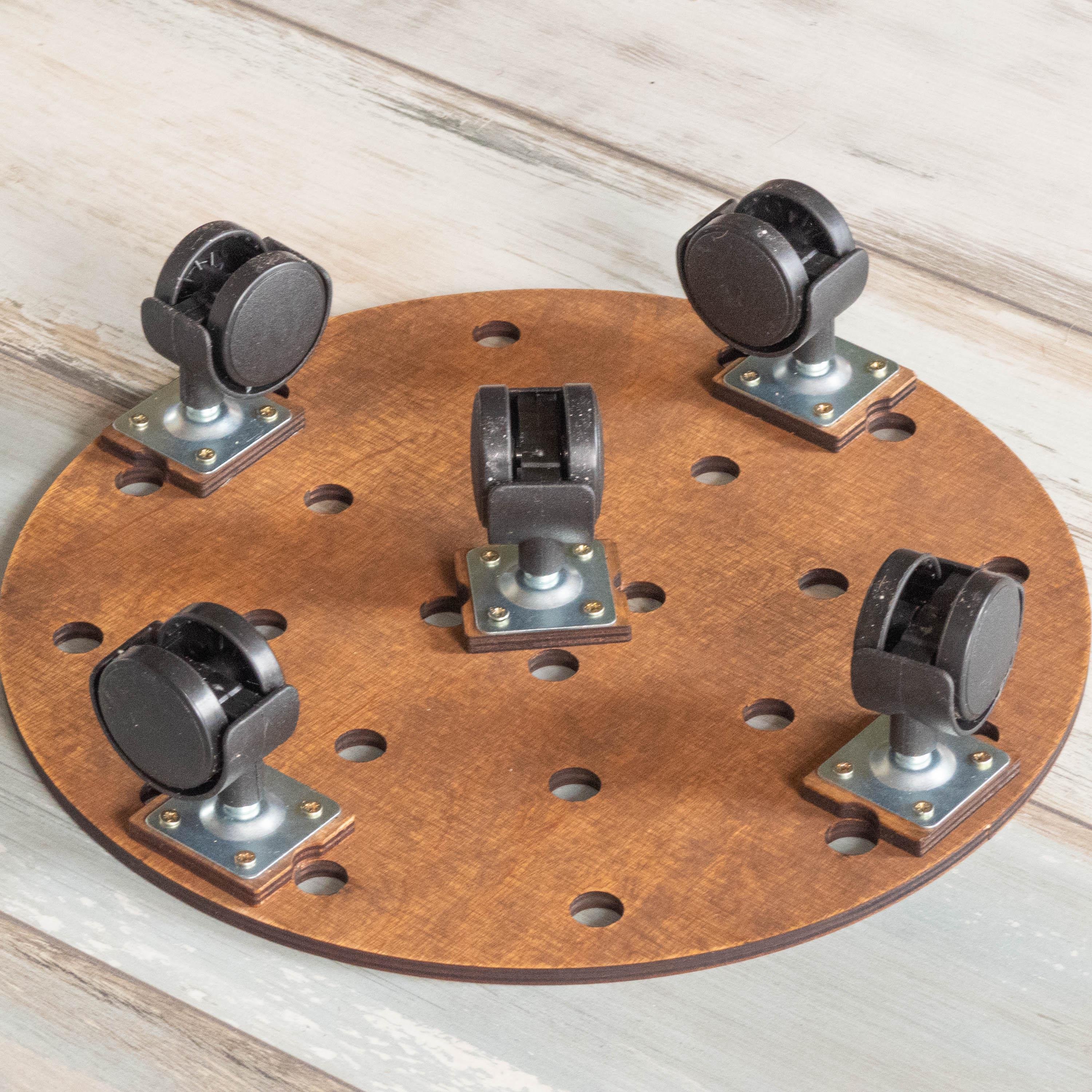 Підставка для квітів підлогова Вент+ на колесах кругла 25 см (120129) - фото 4 Підставка для квітів підлогова Вент+ на колесах кругла 25 см (120129) - фото 4