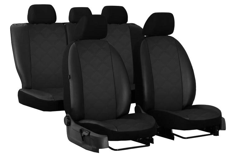 Авточехлы из экокожи Pok-ter ELIT Premium для Geely MK-2 2008-2014 2002-2011 с черной вставкой (9016232)