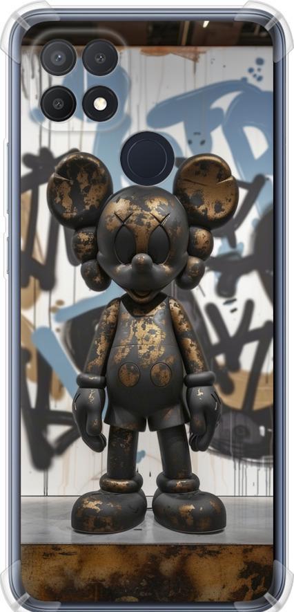 Чехол на Oppo A15s Bronze kaws v2 (6098sp-2527-42517)