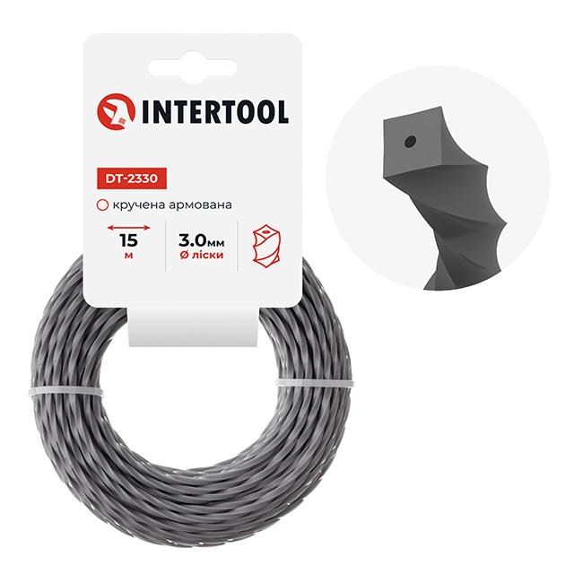 Леска для триммера квадратная витая армированная 3,0 мм x 15 м