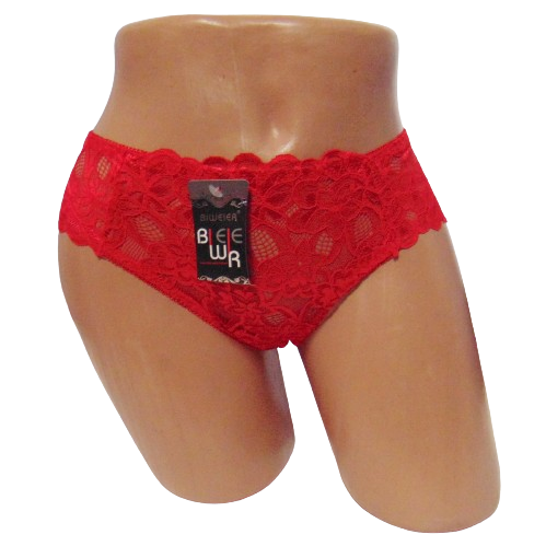 Трусы кружевные Biweier 364 2XL Красный