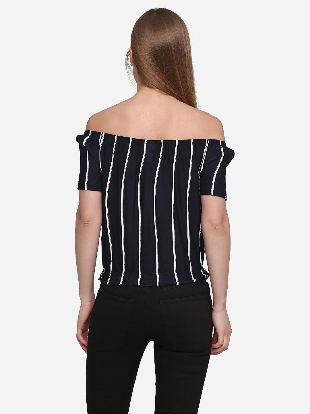 Блуза-топ L Темно-синій (7923059abr) - фото 2 Блуза-топ L Темно-синій (7923059abr) - фото 2