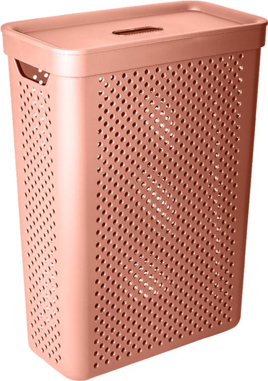 Кошик для білизни Альона Simple 25 л 39x19x54 см Карамельний (171037)