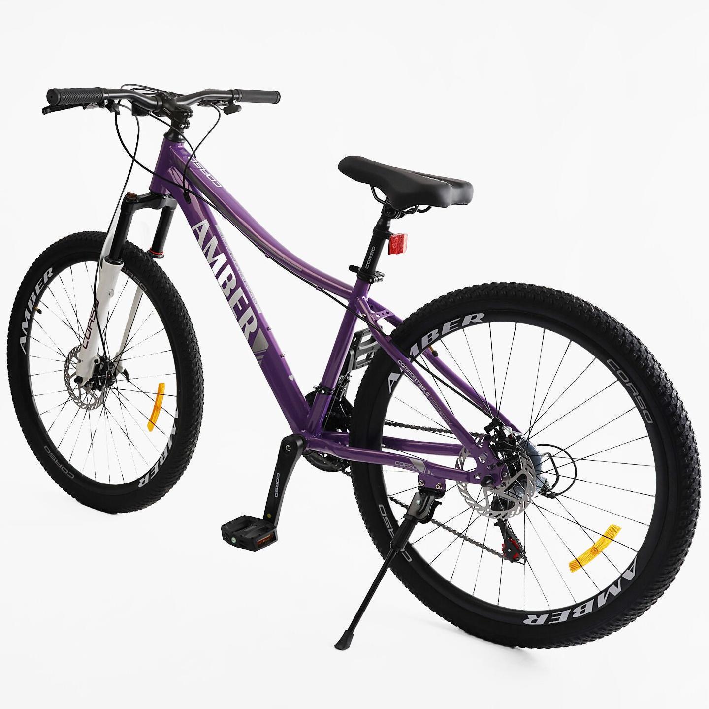 Велосипед горный Corso Amber 27,5" рама 15" Фиолетовый - фото 2 Велосипед горный Corso Amber 27,5" рама 15" Фиолетовый - фото 2