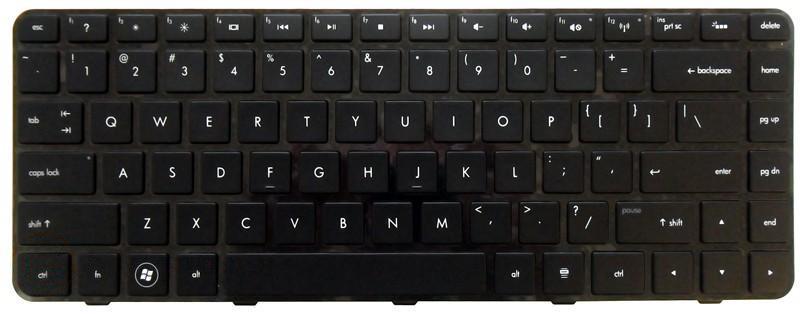 Клавиатура для ноутбука HP Pavilion DM4 с подсветкой Light Black Frame Black