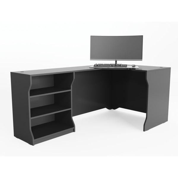 Компьютерный стол Zeus-Game Revolver 2 Черный (64c0cd79f2407706c1386c54)