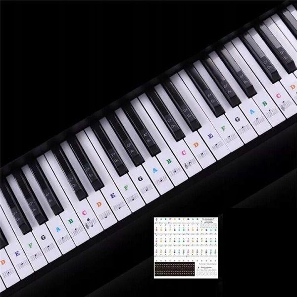 Навчальні наліпки на клавіші фортепіано з нотним станом і літерами M00549 - фото 5 Навчальні наліпки на клавіші фортепіано з нотним станом і літерами M00549 - фото 5