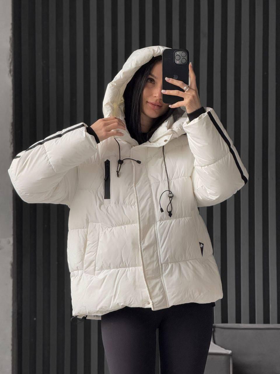 Куртка жіноча зимова до -30°С L-XL Молочний (OV-8169ML-L-XL) - фото 5