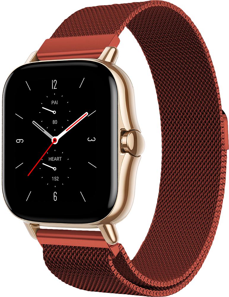 Ремешок Миланская петля Milano Amazfit GTS 2e Red (19881)
