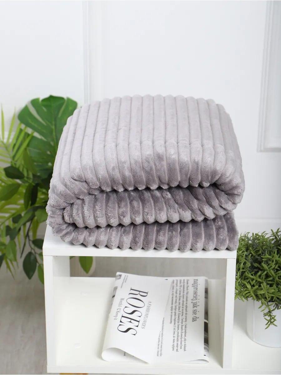 Плед шарпей евро 200х230 см Серый (П4К-Am-sharp-024)