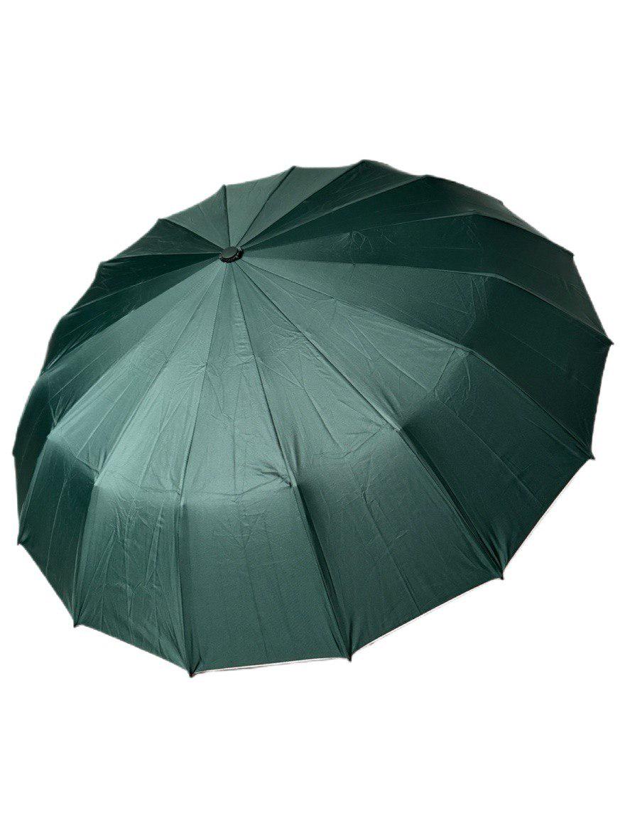 Парасолька-автомат Toprain Umbrella однотонна 16 спиць зі сріблом під куполом Темно-зелений (4016/1) - фото 1 Парасолька-автомат Toprain Umbrella однотонна 16 спиць зі сріблом під куполом Темно-зелений (4016/1) - фото 1