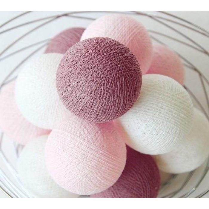 Гирлянда хлопковая CBL Rosy 20 шт. 3,7 м - фото 2