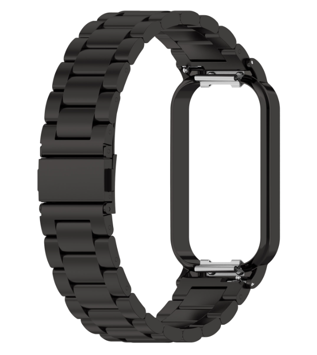 Ремінець CDK Metal Fitlink Steel Watch Band для Xiaomi Mi Band 8 Active Black (017613)