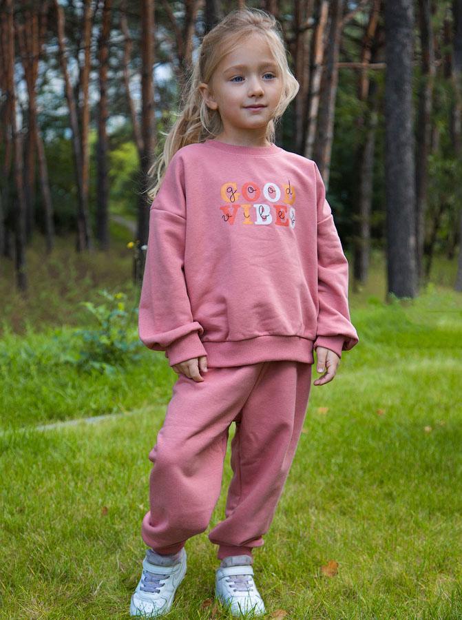 Спортивный костюм для девочки Фламинго Good Vibes 615-336 104 см Пудровый (104408)