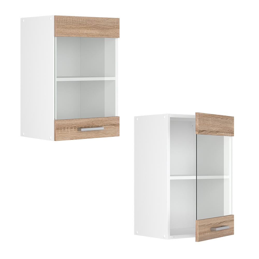 Шкафчик стеклянный кухонный 40х31 Vicco Сонома - фото 4 Шкафчик стеклянный кухонный 40х31 Vicco Сонома - фото 4