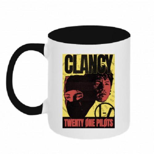 Чашка двухцветные Twenty One Pilots Music Clancy 320 мл Черно-белый (17852704-17-203984)