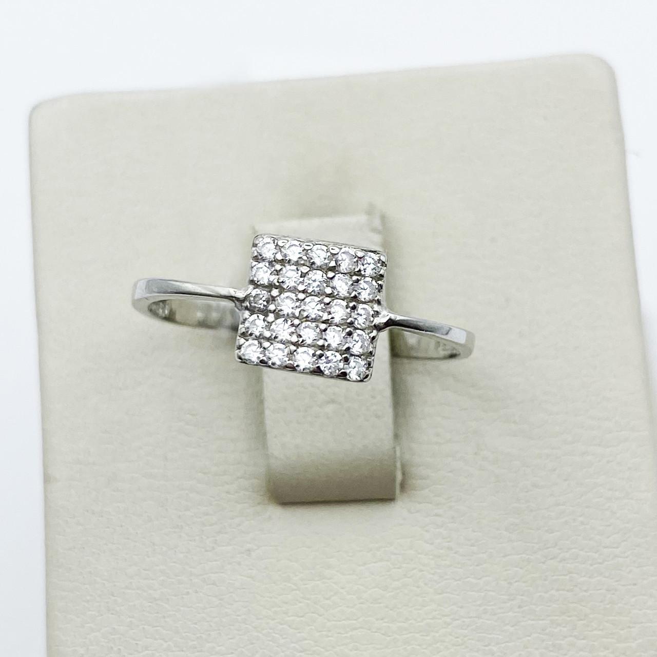 Кольцо серебряное с кубическим цирконием р. 17 0,9 г (1878960757)