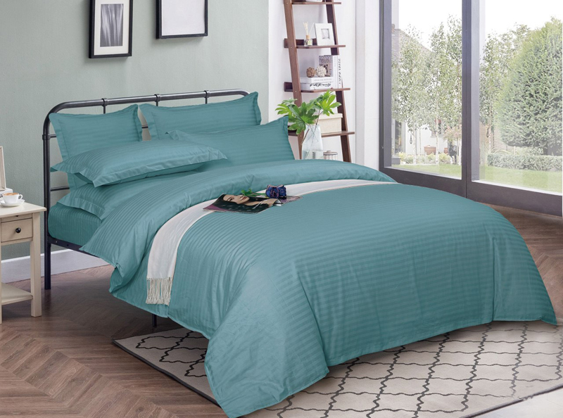 Комплект постельного белья Кондор семейный страйп-сатин (191504 sim)