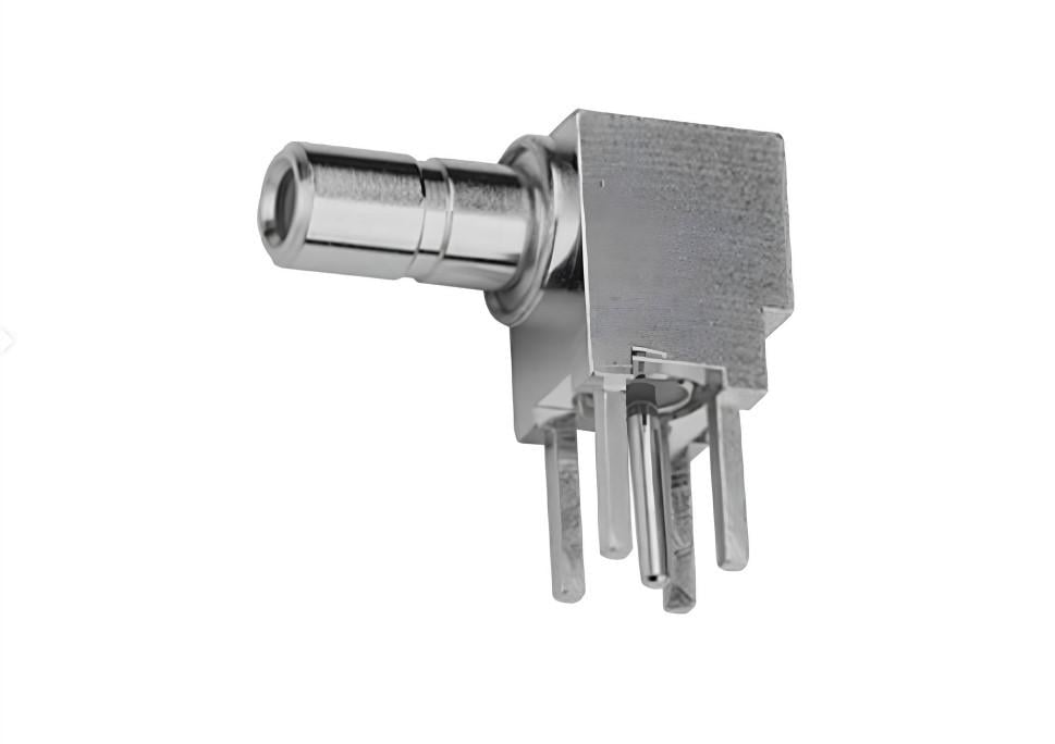 Разъем SSMB Telegartner J01190A0041 штекер на печатную плату прямой угол 50 Ом (000000784)