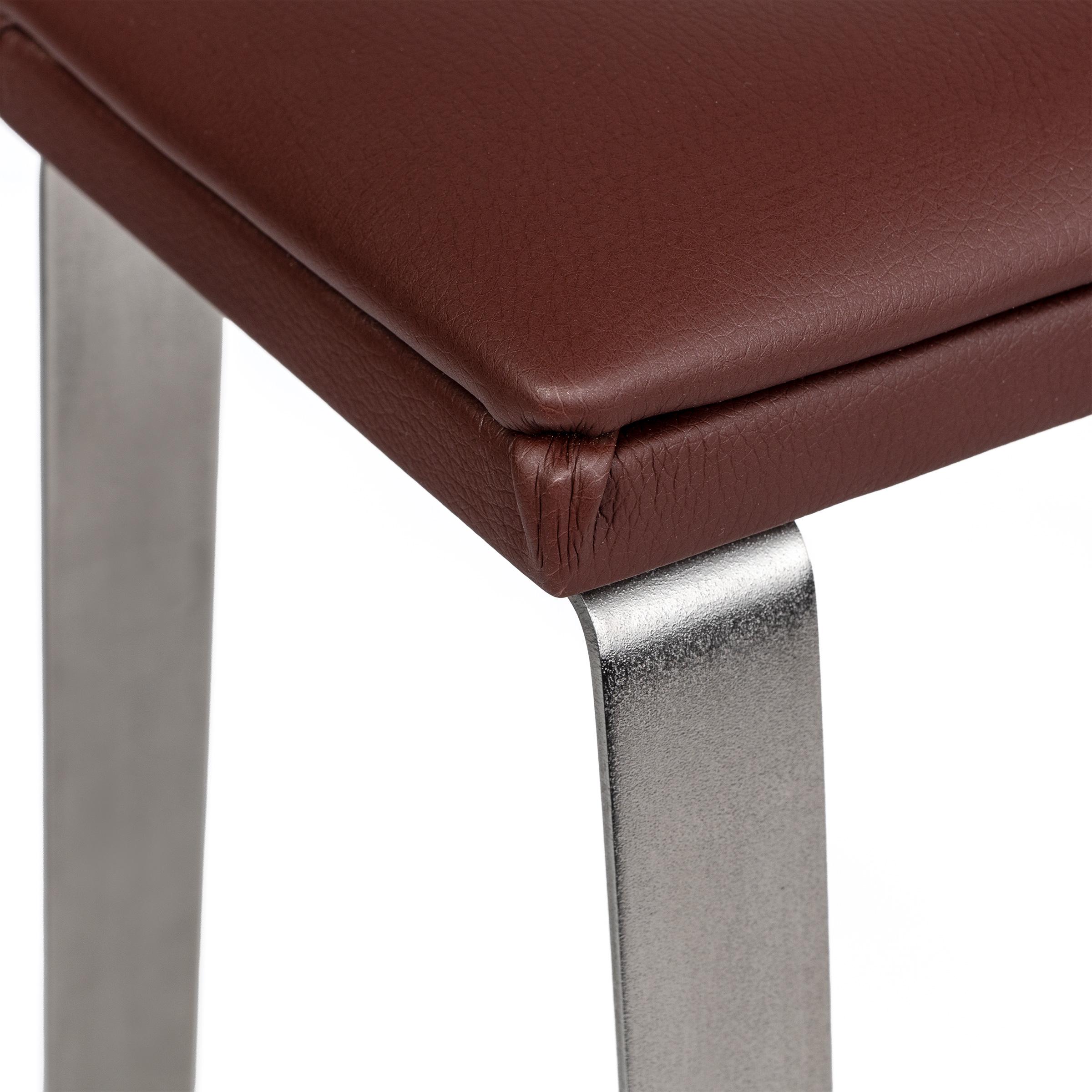 Педикюрная подставка для ног eco stand PADIX на металлических ножках Коричневый (26397961) - фото 4