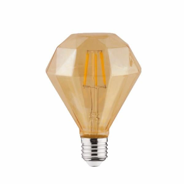 Лампа декоративна Horoz Filament Rustic Diamond-4 4 Вт E27 2200 К Бронза